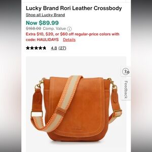 Lucky Brand Rori Leather Crossbody Bag